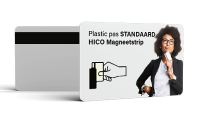 Plastic kaart Hico magneetstrip